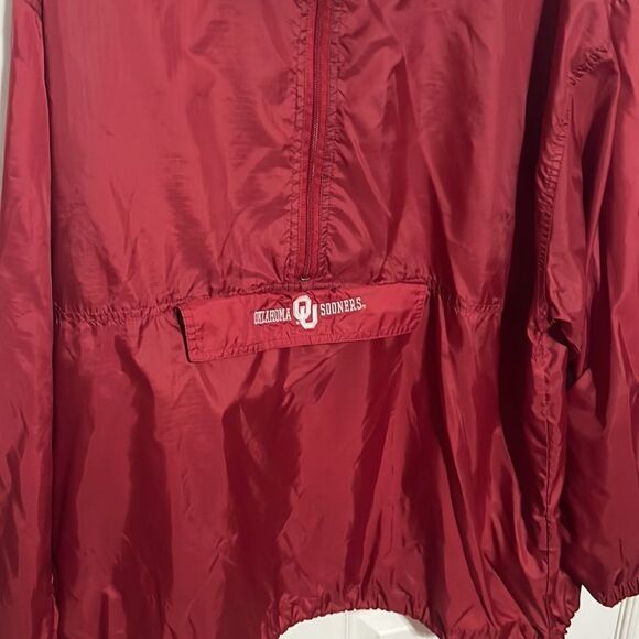 🔥🏈 OKLAHOMA OU SOONERS Vintage Windbreaker Thin Rain Jacket - Men Sz XL 🏈🔥 - Picture 3 of 13